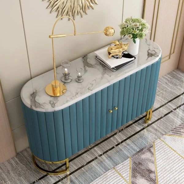 Marble Top Buffet Table