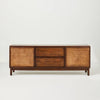 Wood and Cane Console
