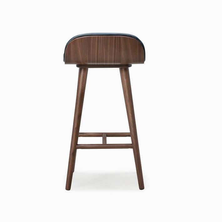 Boulder leather bar stool
